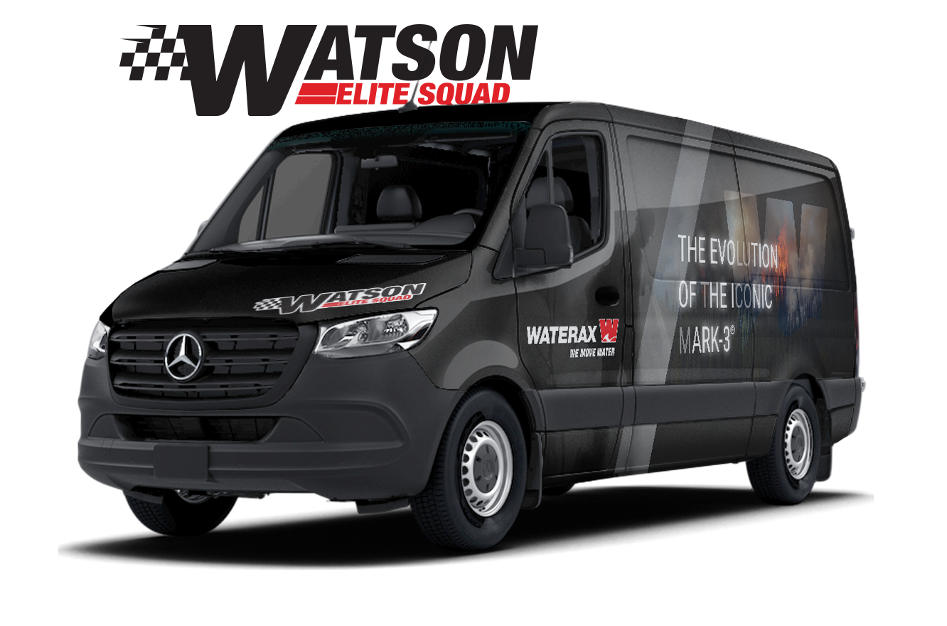 Le camion de tournée de l’escouade d’élite Watson de WATERAX